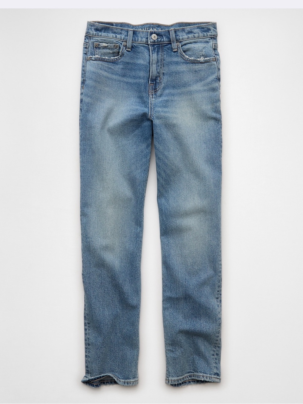 American Eagle Outfitters Light Blue Straight Leg Jeans